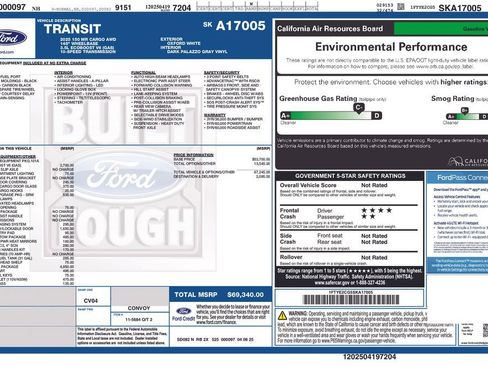 New 2025 Ford Transit 150 148 Medium Roof AWD w/ HVAC Trade Package image 13