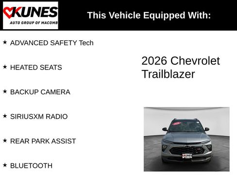 Used 2026 Chevrolet TrailBlazer RS w/ Convenience Package AWD/4WD image 3
