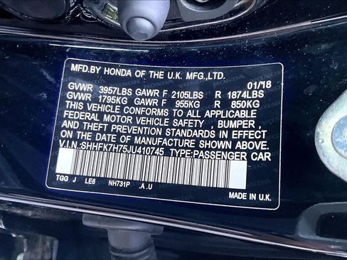 Certified 2018 Honda Civic EX-L image 33