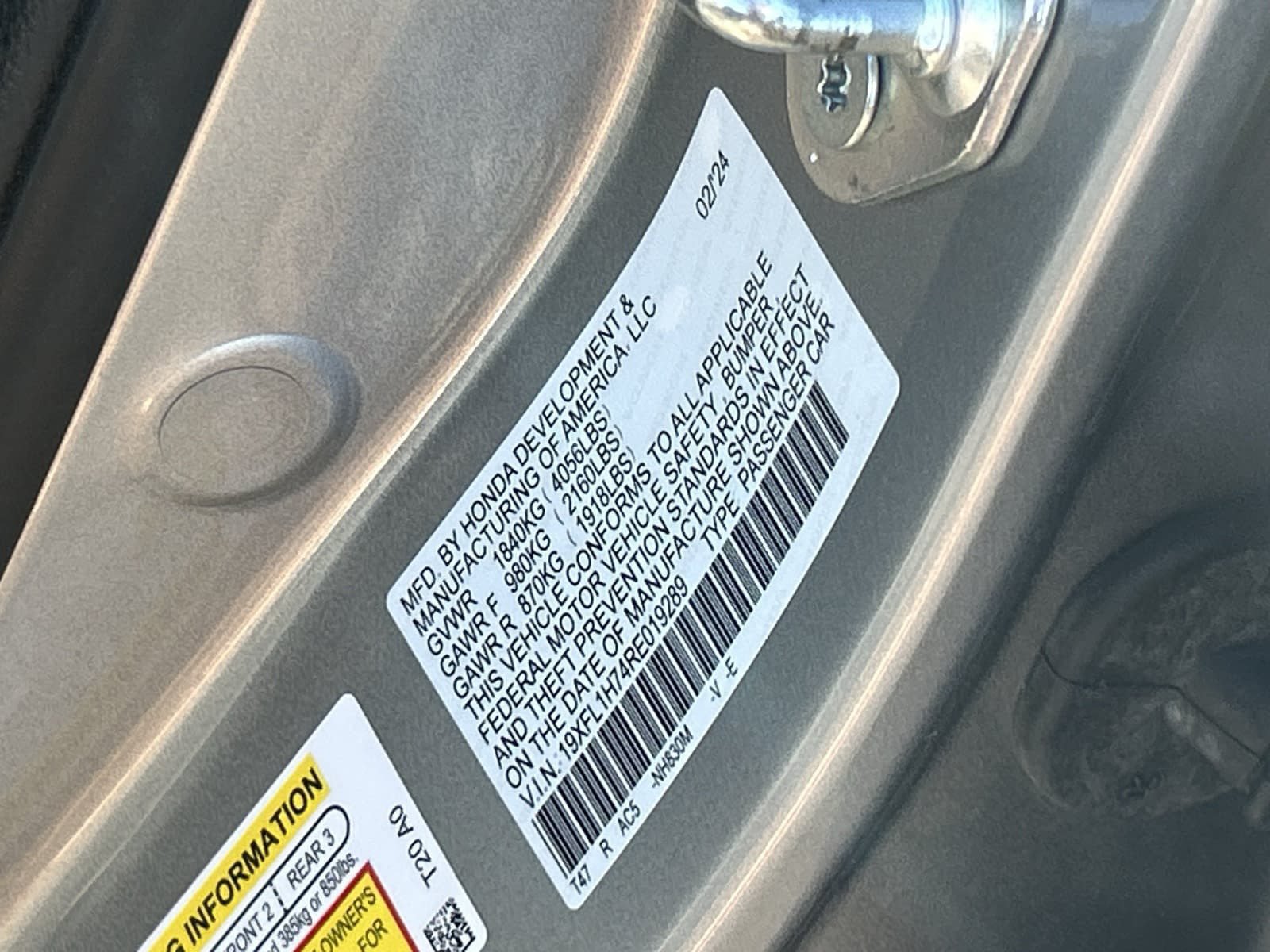 Certified 2024 Honda Civic EX-L image 35