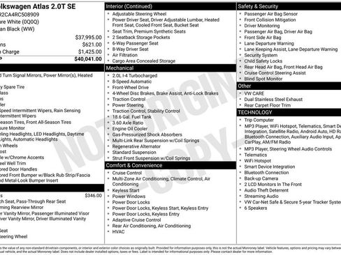 Used 2024 Volkswagen Atlas SE FWD image 6