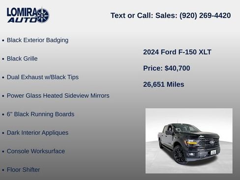Used 2024 Ford F150 XLT w/ Equipment Group 303A High AWD/4WD image 39