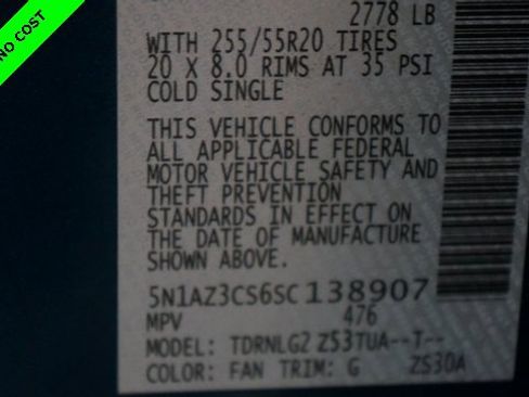 Certified 2025 Nissan Murano SL w/ Cargo Package image 91