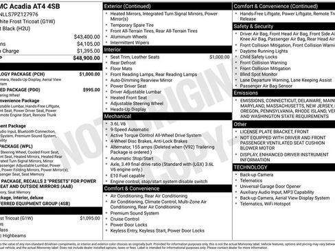 Used 2023 GMC Acadia AT4 w/ Technology Package image 31