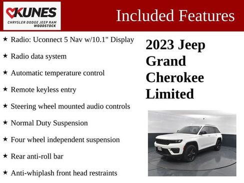 Used 2023 Jeep Grand Cherokee Limited w/ Black Appearance Package image 3