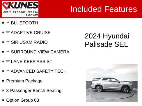 Used 2024 Hyundai Palisade SEL AWD/4WD image 3