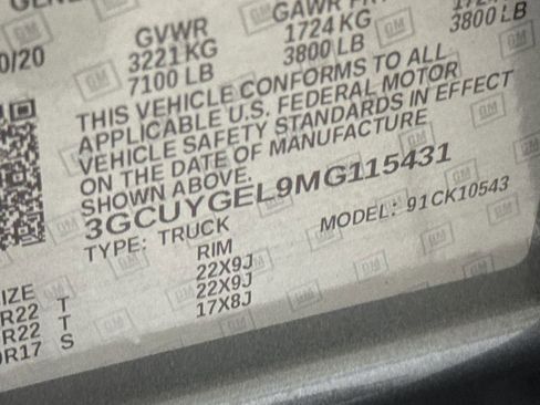 Used 2021 Chevrolet Silverado 1500 LTZ w/ Technology Package image 29