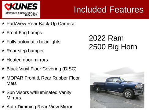 Used 2022 RAM 2500 Big Horn w/ Level A Equipment Group AWD/4WD image 4