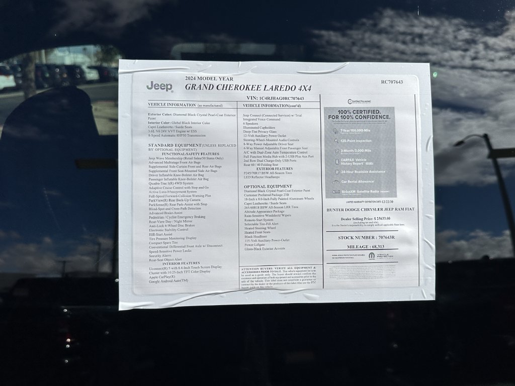 Certified 2024 Jeep Grand Cherokee Altitude AWD/4WD image 5