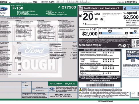 Used 2020 Ford F150 XLT w/ Equipment Group 302A Luxury image 6