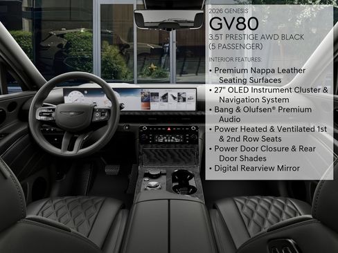 New 2026 Genesis GV80 3.5T Prestige AWD/4WD image 17