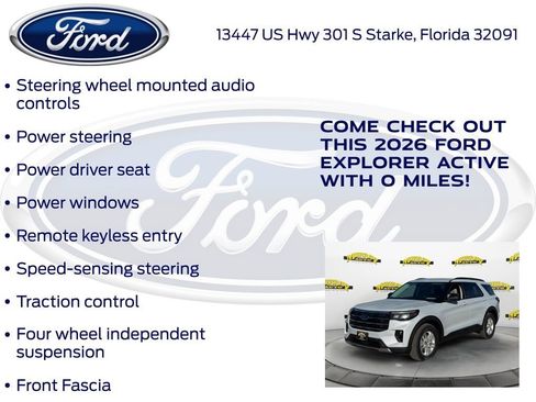 New 2026 Ford Explorer Active w/ Active Comfort Package image 25