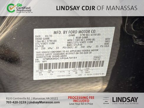 Used 2023 Ford Explorer ST w/ Equipment Group 401A AWD/4WD image 14
