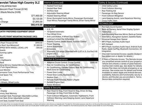 Used 2023 Chevrolet Tahoe High Country AWD/4WD image 2