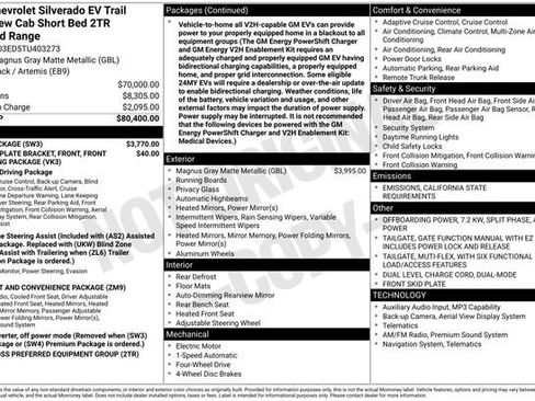 New 2026 Chevrolet Silverado EV Trail Boss w/ Plus Package image 4