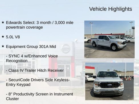Used 2022 Ford F150 XLT w/ Equipment Group 301A Mid AWD/4WD image 7