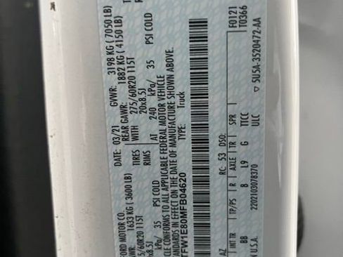 Used 2021 Ford F150 Platinum w/ Equipment Group 701A High image 30