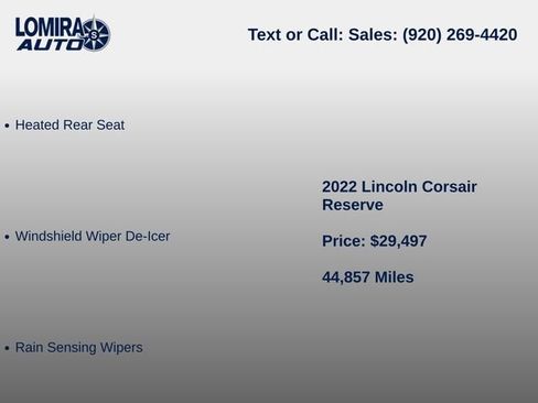 Used 2022 Lincoln Corsair Reserve w/ Equipment Group 201A AWD/4WD image 10