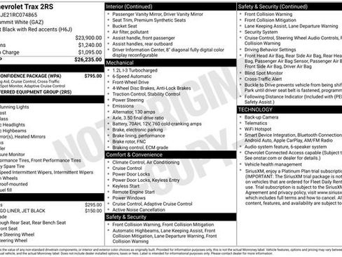 Used 2024 Chevrolet Trax RS w/ Driver Confidence Package FWD image 4