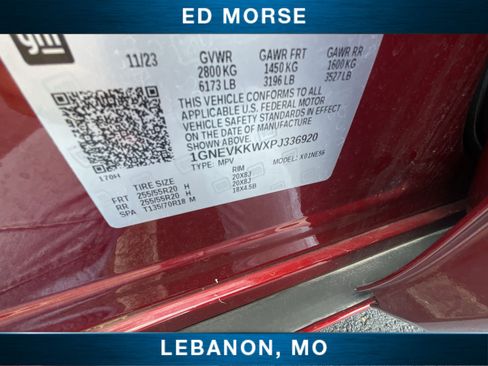 Certified 2023 Chevrolet Traverse Premier w/ LPO, Floor Liner Package AWD/4WD image 34