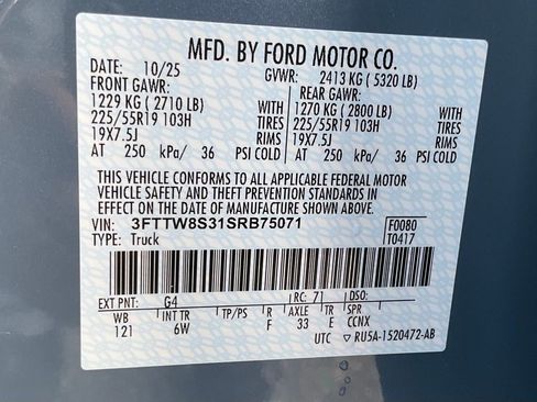 New 2025 Ford Maverick Lariat w/ Black Appearance Package image 61