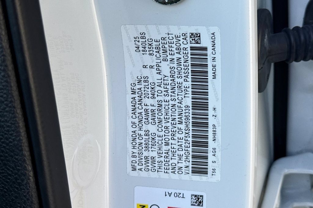 Certified 2025 Honda Civic Sport image 34