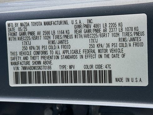 Used 2025 MAZDA CX-50 AWD 2.5 S w/ Premium Package image 12