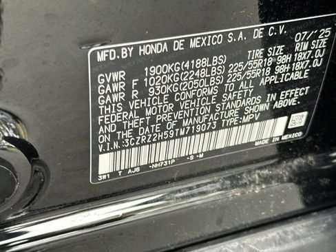 Certified 2026 Honda HR-V Sport image 19