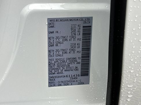 New 2025 Nissan Frontier PRO-4X AWD/4WD image 35
