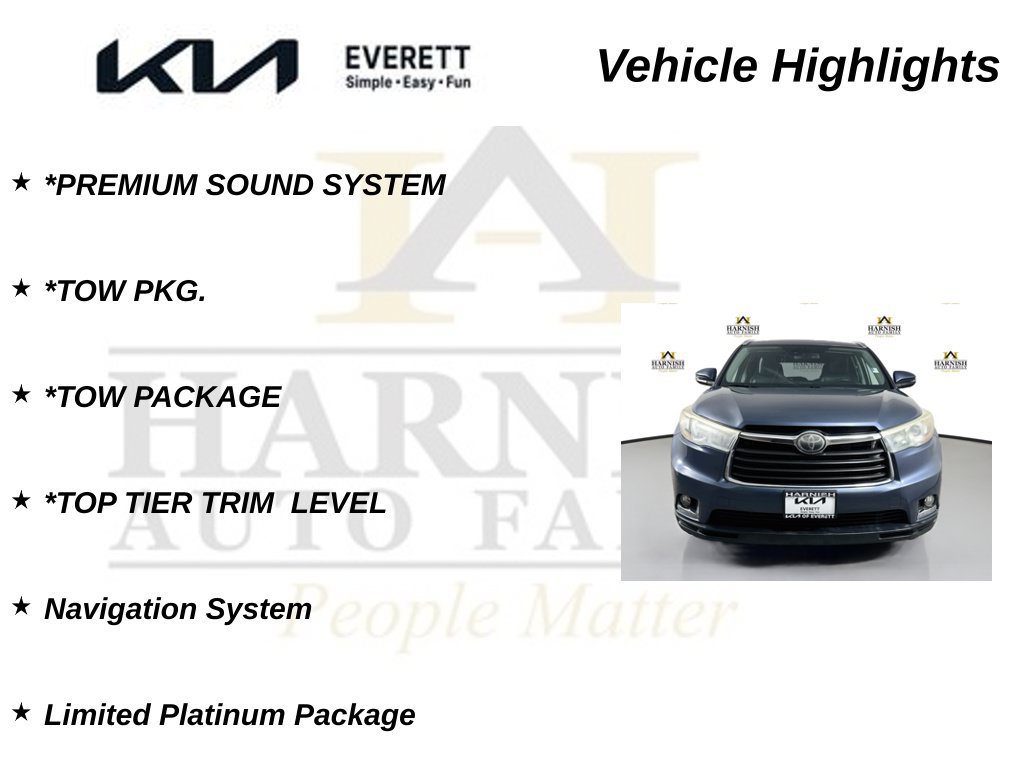 Used 2014 Toyota Highlander Limited Platinum FWD image 36