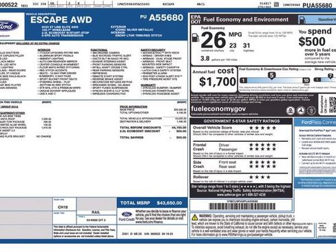 Used 2023 Ford Escape ST-Line Elite w/ Premium Technology Package AWD/4WD image 35
