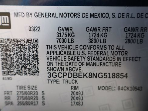 Used 2022 Chevrolet Silverado 1500 Custom AWD/4WD image 44