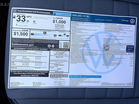 New 2026 Volkswagen Jetta SE FWD image 21