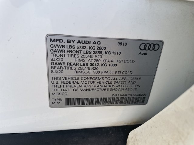 Used 2018 Audi SQ5 Premium Plus w/ Navigation Package AWD/4WD image 27