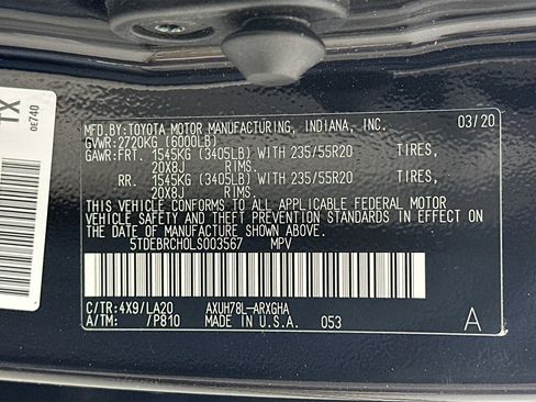 Used 2020 Toyota Highlander Platinum image 35