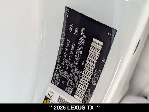 New 2026 Lexus TX 500h AWD w/ Technology Package image 21