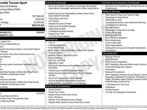 Used 2019 Hyundai Tucson Sport w/ Cargo Package FWD image 32
