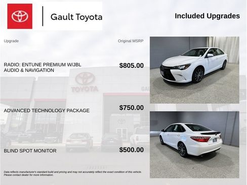 Used 2015 Toyota Camry XSE w/ Advanced Technology Package FWD image 4