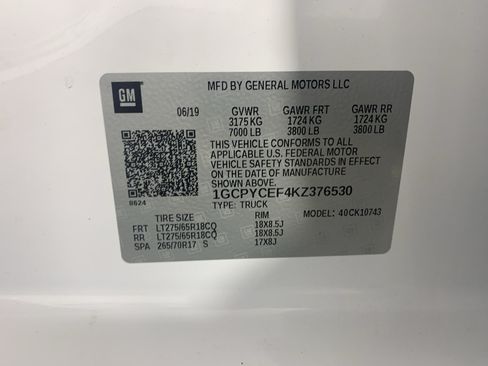 Used 2019 Chevrolet Silverado 1500 Custom Trail Boss w/ Custom Convenience Package AWD/4WD image 12