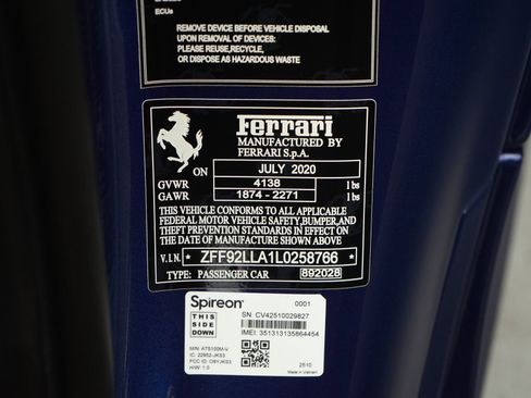 Used 2020 Ferrari F8 Tributo image 34