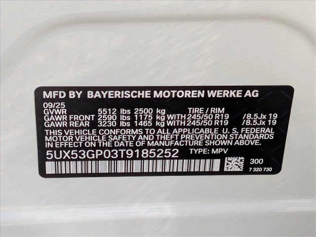 Used 2026 BMW X3 xDrive30i w/ Convenience Package AWD/4WD image 18