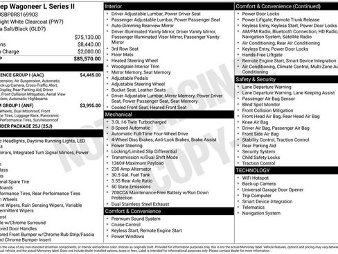 Certified 2024 Jeep Wagoneer L Series II w/ Convenience Group I AWD/4WD image 24