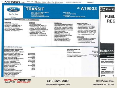Used 2020 Ford Transit 250 Low Roof w/ Upfitter Package