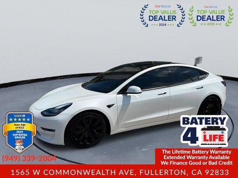 Used 2020 Tesla Model 3 Long Range AWD/4WD image 3