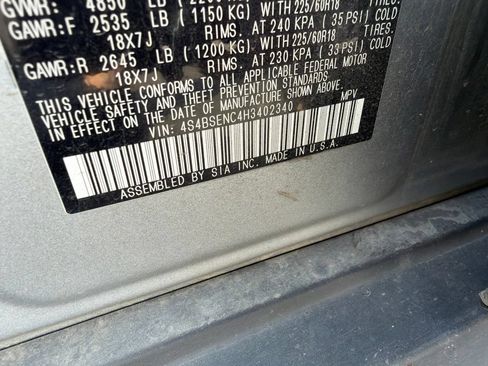 Used 2017 Subaru Outback 3.6R Limited AWD/4WD image 12