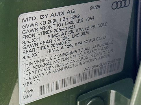 New 2026 Audi SQ5 Prestige AWD/4WD image 49
