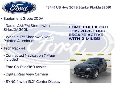 New 2026 Ford Escape Active w/ Tech Pack #1 FWD image 15