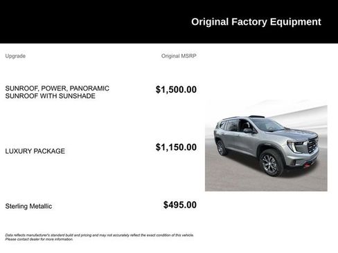 Used 2024 GMC Acadia AT4 w/ Luxury Package image 9