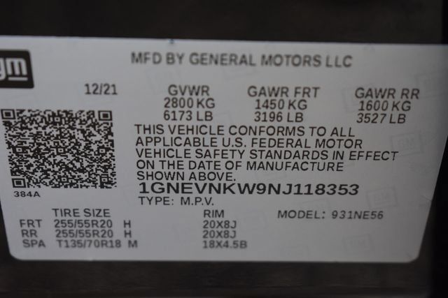 Used 2022 Chevrolet Traverse High Country AWD/4WD image 44