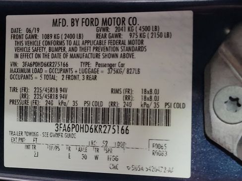 Used 2019 Ford Fusion SE w/ Equipment Group 151A image 33